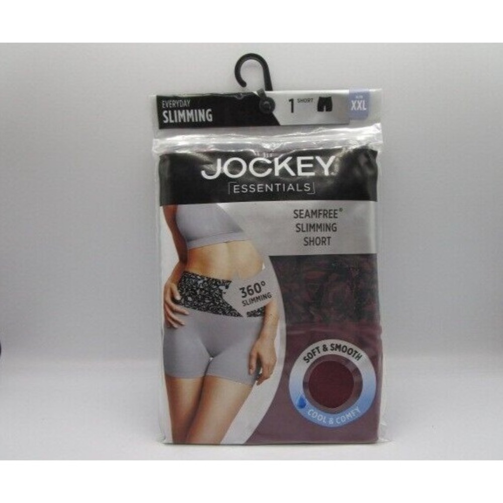 Jockey Essentials Seamfree Slimming Short Red Women's XXL Underwear Shapewear